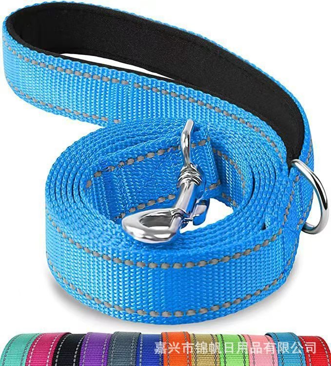 Pet traction rope medium dog explosion - proof flush direct reflective dog hand guard training rope traction belt - Firstpetcentral