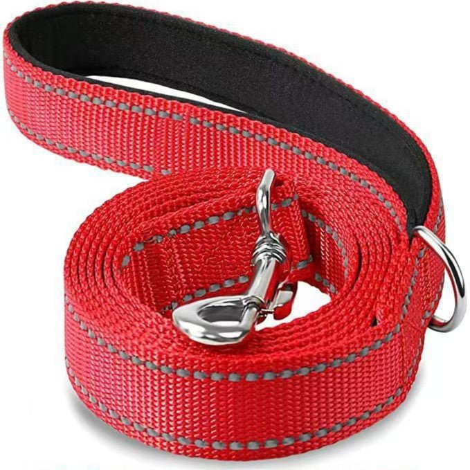 Pet traction rope medium dog explosion - proof flush direct reflective dog hand guard training rope traction belt - Firstpetcentral