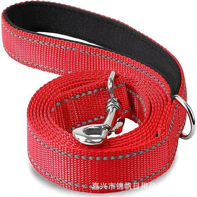 Pet traction rope medium dog explosion - proof flush direct reflective dog hand guard training rope traction belt - Firstpetcentral