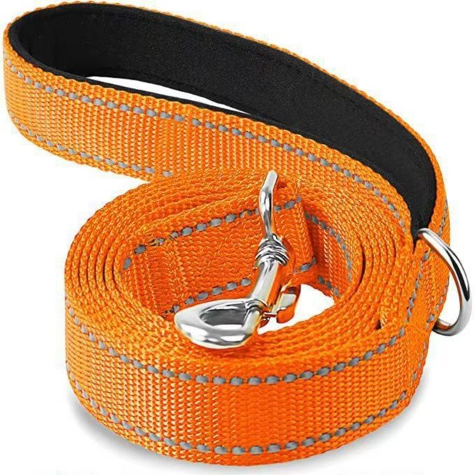 Pet traction rope medium dog explosion - proof flush direct reflective dog hand guard training rope traction belt - Firstpetcentral