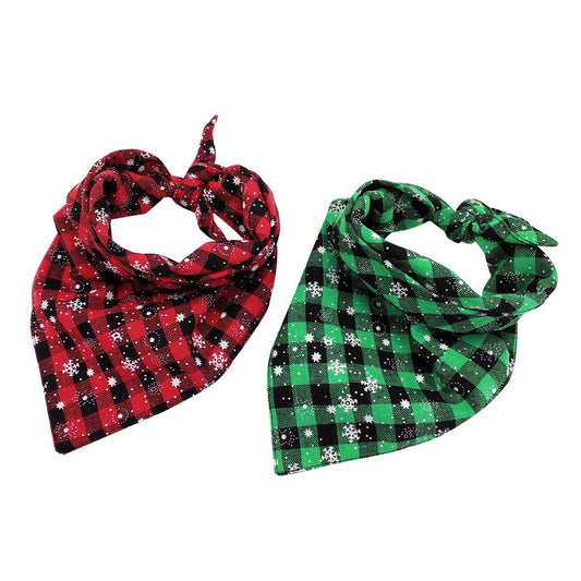 Pet Triangle Christmas Dog Saliva Towel - Firstpetcentral