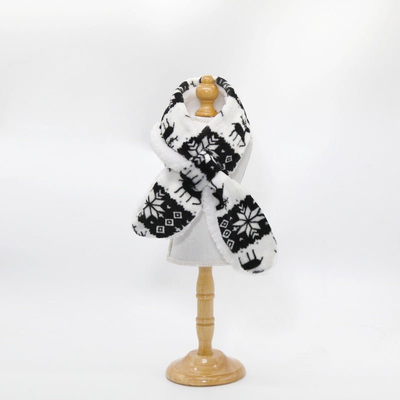 Plush Christmas Pet Warm Scarf - Firstpetcentral