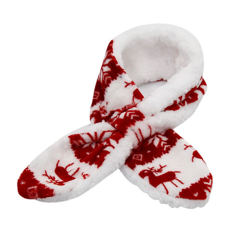 Plush Christmas Pet Warm Scarf - Firstpetcentral