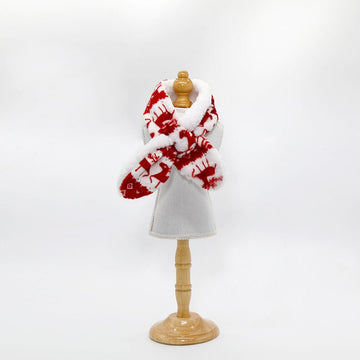 Plush Christmas Pet Warm Scarf - Firstpetcentral