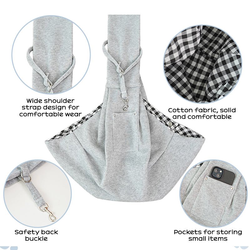 Portable Pet Carrier Bag for Small Dogs & Cats up to 16.5 LBS - Lightweight Shoulder Bag for Travel, Hiking, and Outdoor Use - Firstpetcentral