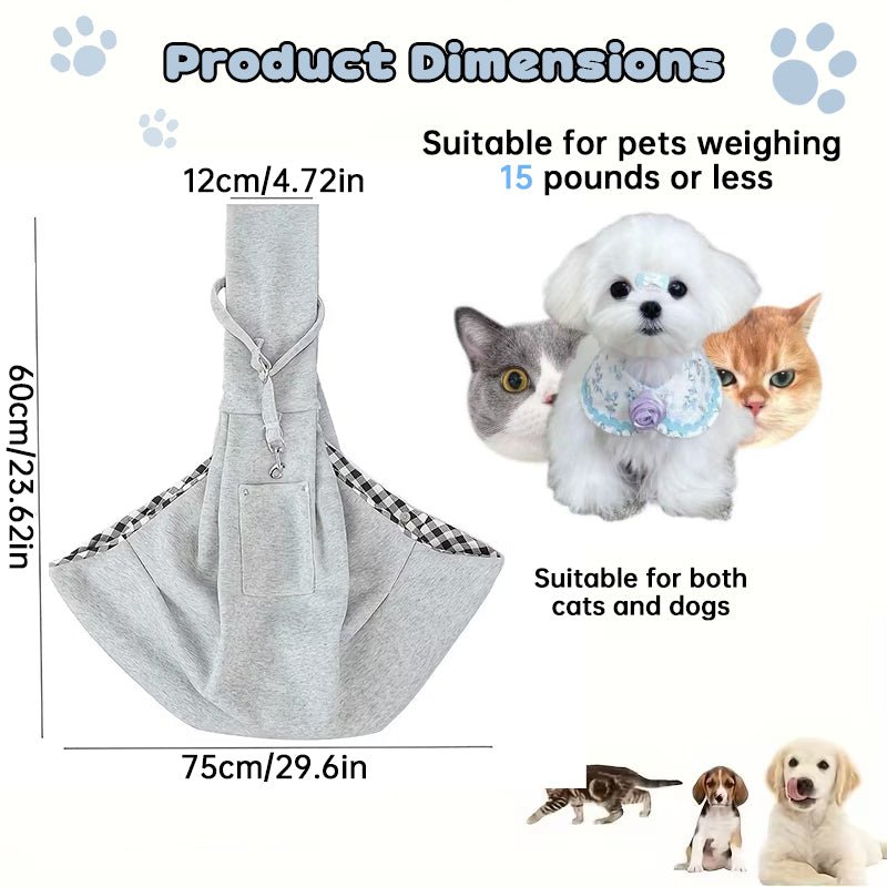 Portable Pet Carrier Bag for Small Dogs & Cats up to 16.5 LBS - Lightweight Shoulder Bag for Travel, Hiking, and Outdoor Use - Firstpetcentral