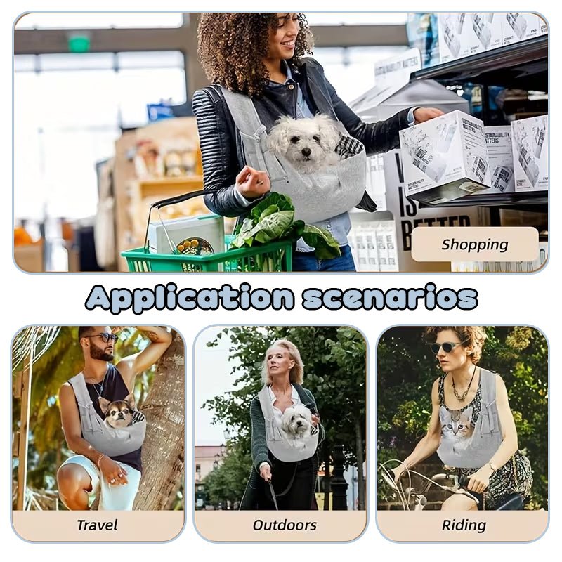 Portable Pet Carrier Bag for Small Dogs & Cats up to 16.5 LBS - Lightweight Shoulder Bag for Travel, Hiking, and Outdoor Use - Firstpetcentral