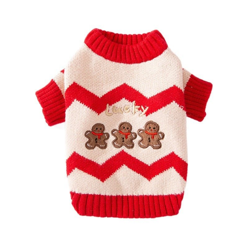 Puppy Dog Autumn And Winter Christmas Elk Pet Sweater - Firstpetcentral