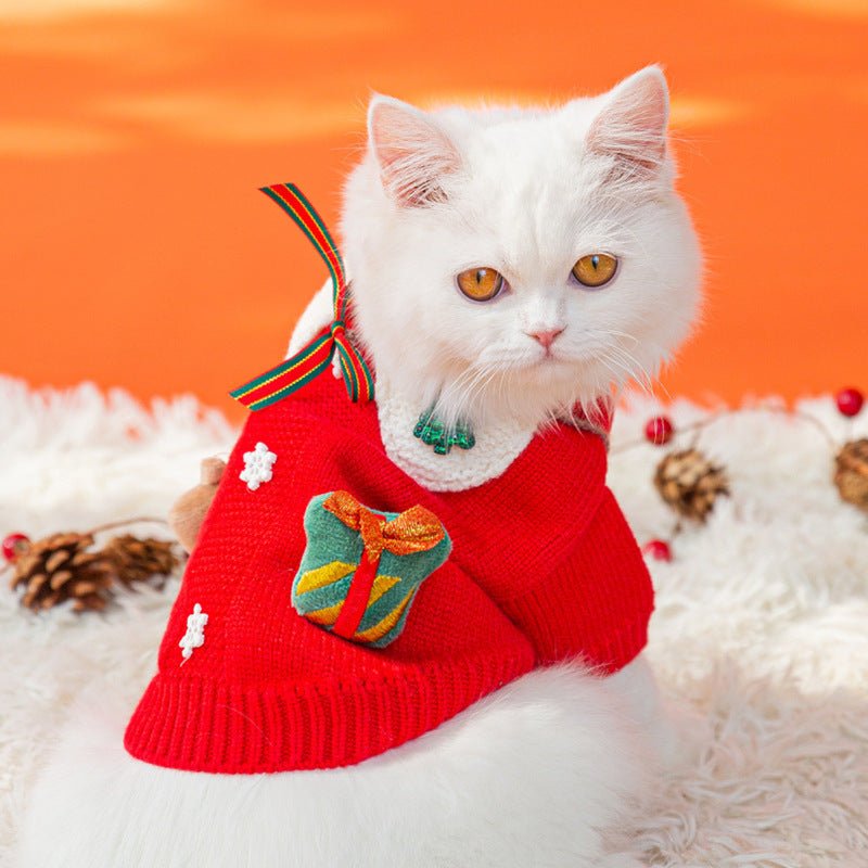 Puppy Dog Autumn And Winter Christmas Elk Pet Sweater - Firstpetcentral