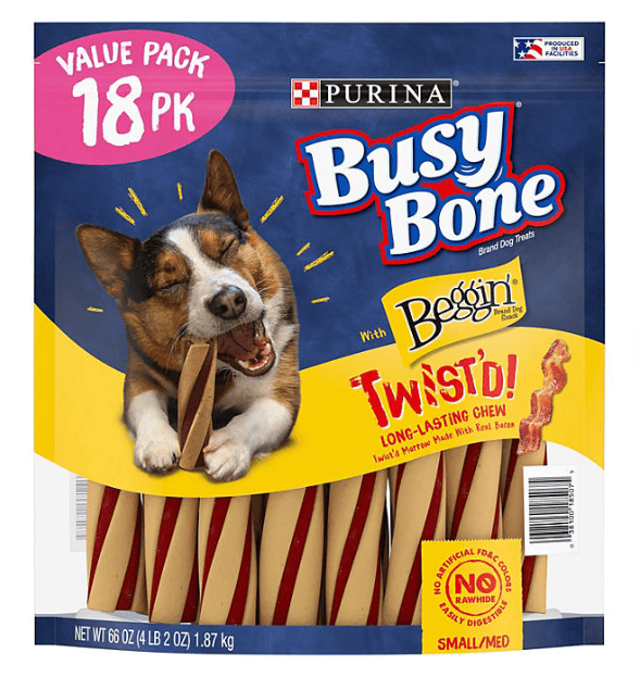 Purina Busy With Beggin' Twist'd Small/Medium Breed Dog Treats, 18 ct. - Firstpetcentral