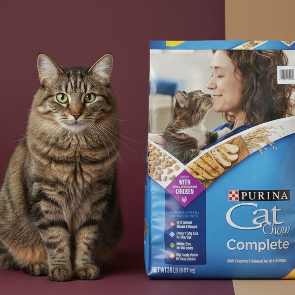 Purina Cat Chow Complete Dry Cat Food, 20 lb Bag - Firstpetcentral