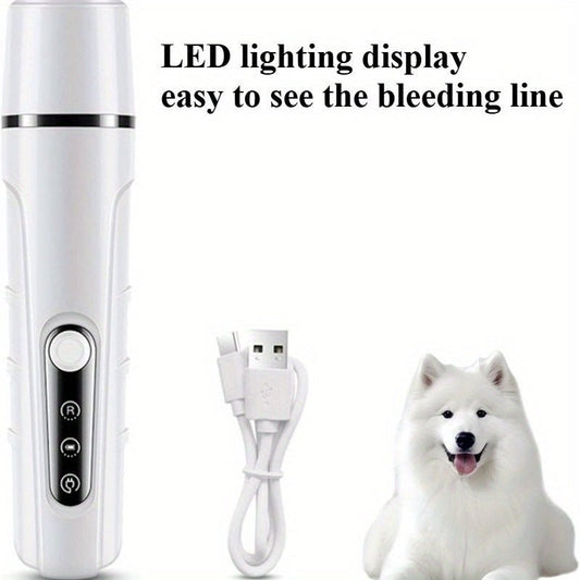 Quiet Rechargeable Dog Cat Nail Grinder - Firstpetcentral