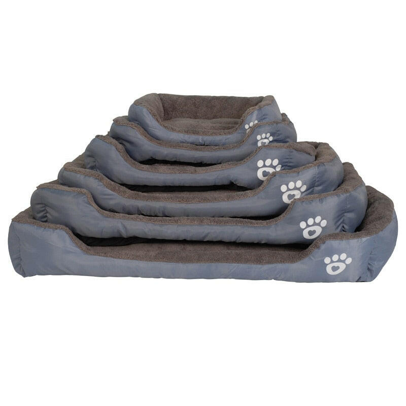 S - 3XL 9 Colors Paw Pet Sofa Dog Beds Waterproof Bottom Soft Fleece Warm Cat Bed House Petshop cama perro - Firstpetcentral
