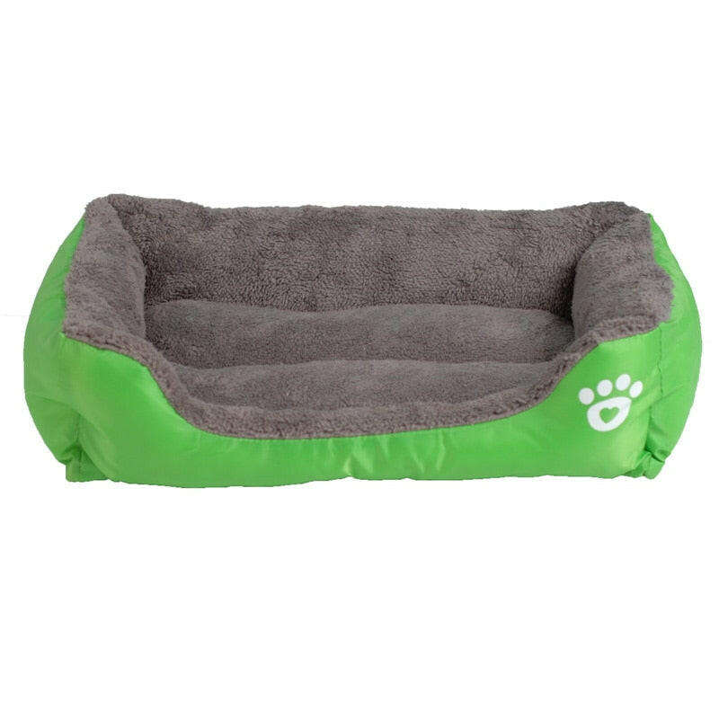 S - 3XL 9 Colors Paw Pet Sofa Dog Beds Waterproof Bottom Soft Fleece Warm Cat Bed House Petshop cama perro - Firstpetcentral