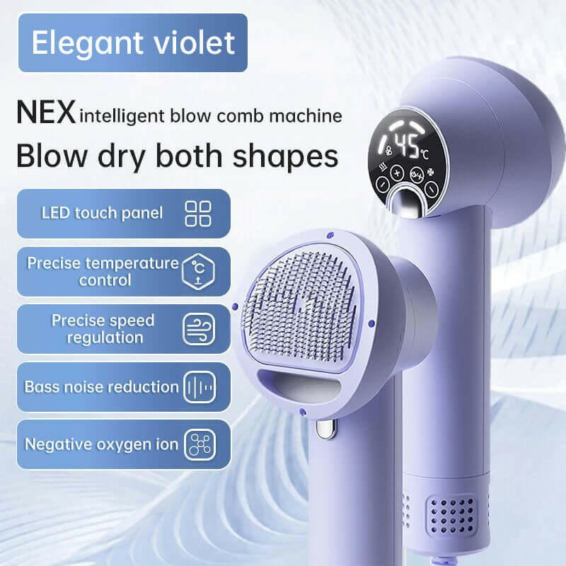 Smart Pet Hair Dryer Dog Golden Retriever Cat Grooming Hairdressing Blow & Comb Silent No Harm Pet Cleaning Supplies Pet Product - Firstpetcentral