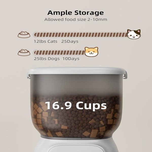 Smart WiFi Cat Feeder – 4L Automatic Pet Dispenser with App Limited Stock! - Firstpetcentral