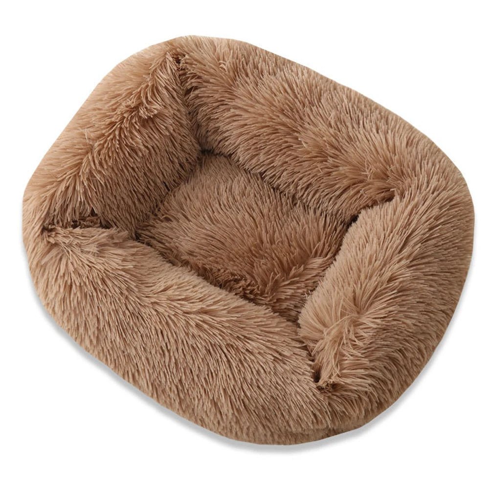 Square Dog Bed Long Plush Solid Color Pet Beds For Little Medium Large Pets Super Soft Winter Warm Sleeping Mats For Dogs Cats - Firstpetcentral
