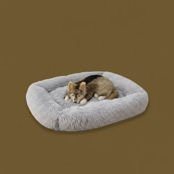 Square Dog Bed Long Plush Solid Color Pet Beds For Little Medium Large Pets Super Soft Winter Warm Sleeping Mats For Dogs Cats - Firstpetcentral