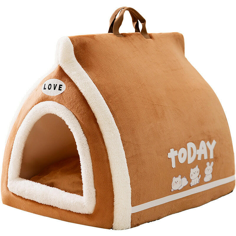Toast bread pet cat bed open semi closed autumn and winter warm cat bed dog bed cat bed - Firstpetcentral