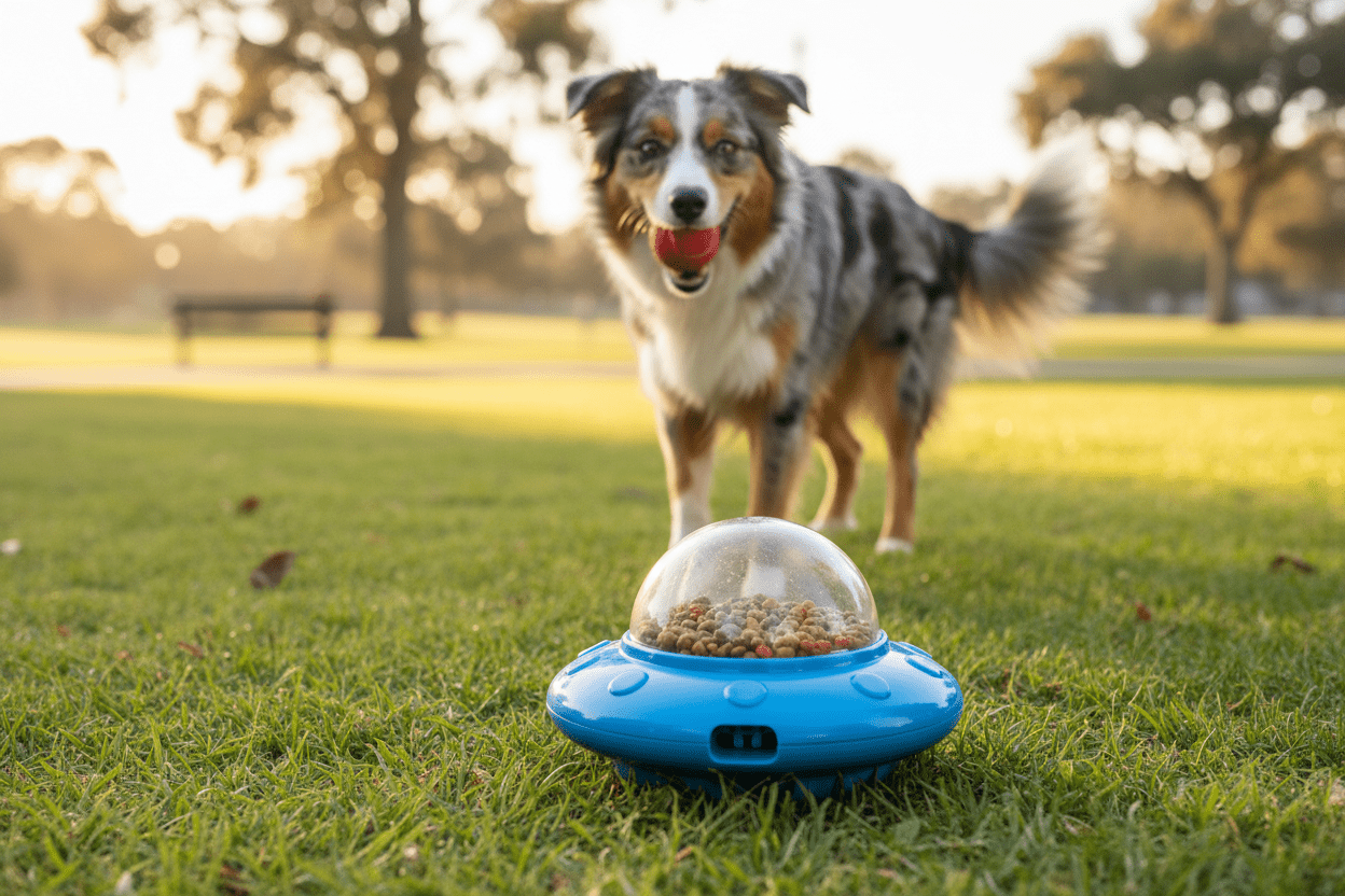 Ultra - Tough 3 - in - 1 UFO Treat Dispenser & Chew Toy - Firstpetcentral