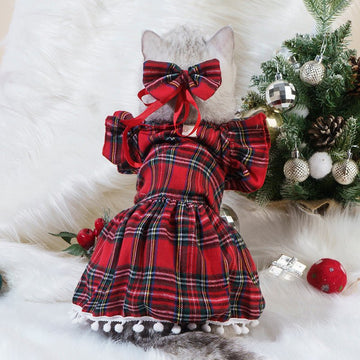 Universal Pet Christmas Skirt Cat Clothing - Firstpetcentral
