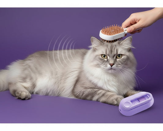 USB Rechargeable Cat Comb Pet Care Cleaning Massage Remover Electric Spray Steam Massage Comb Brush Pet Grooming Brush with Water Tank - Firstpetcentral