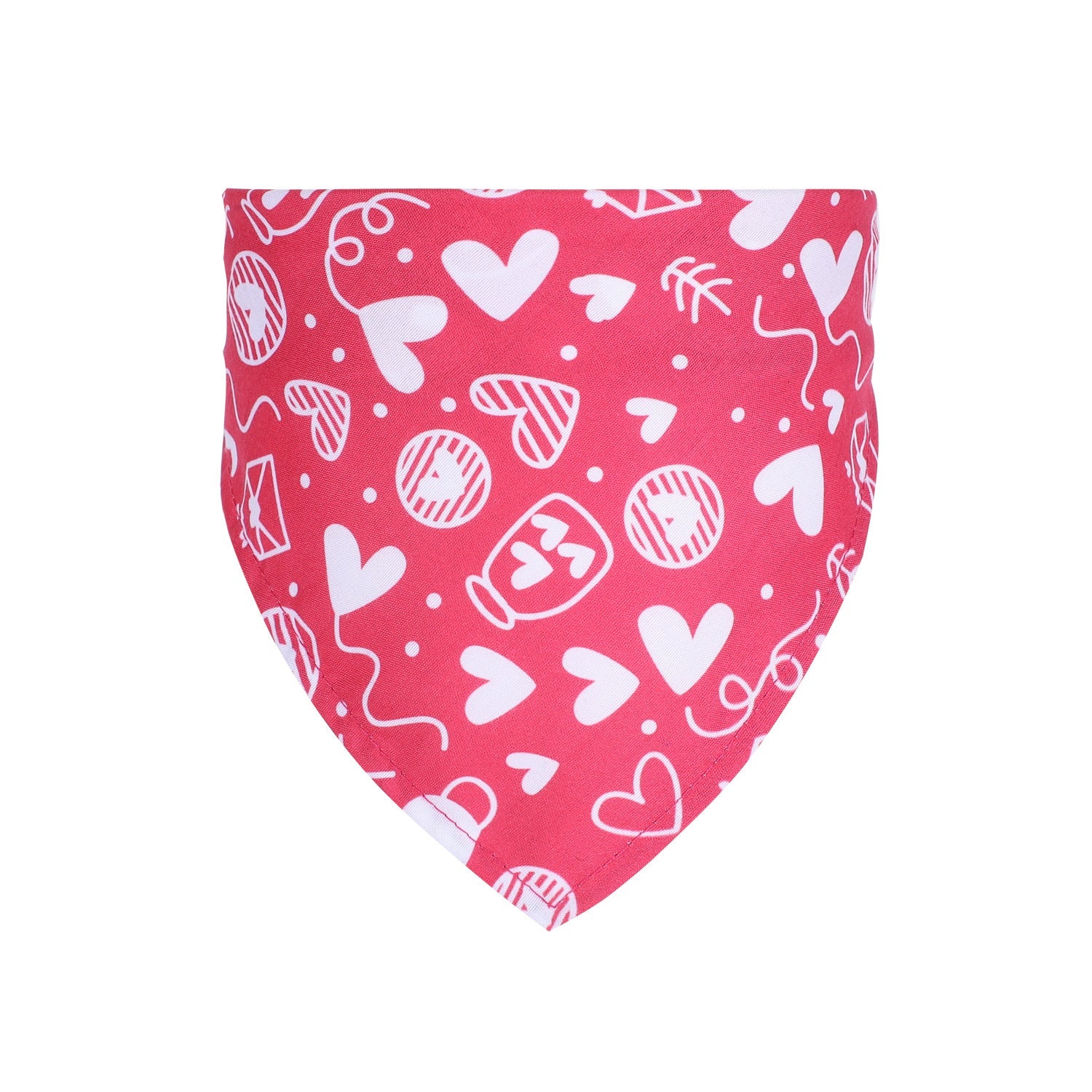 Valentine's Day Pet Bandana Bib - Drool & Saliva Towel for Dogs & Cats - Firstpetcentral