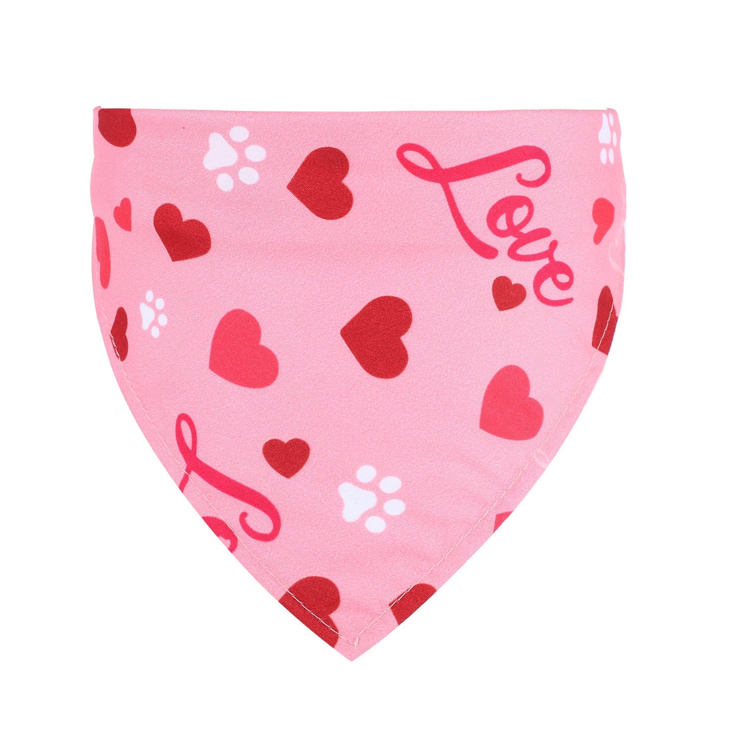 Valentine's Day Pet Bandana Bib - Drool & Saliva Towel for Dogs & Cats - Firstpetcentral