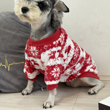 Winter Warm Padded Dog Clothes Christmas Pet Sweater - Firstpetcentral