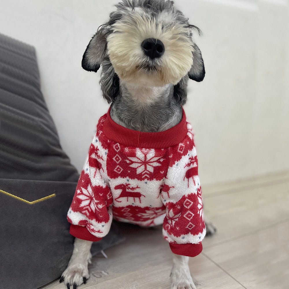 Winter Warm Padded Dog Clothes Christmas Pet Sweater - Firstpetcentral